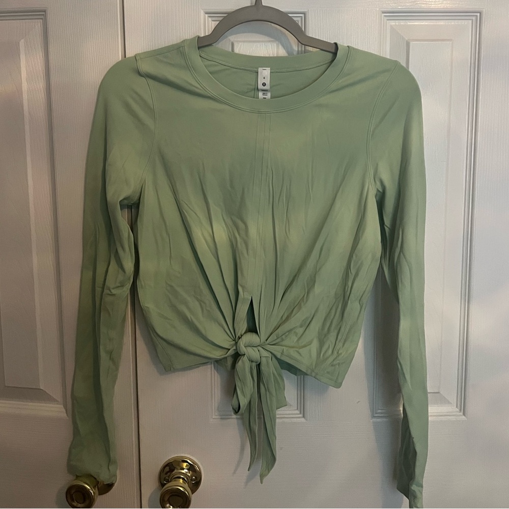 Green Long Sleeve Women's Top